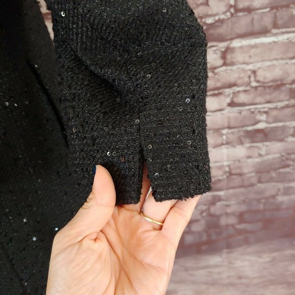 ❤️SOLD❤️CHANEL Tweed Sequin Jacket Blazer Employee - Picture 8 of 12